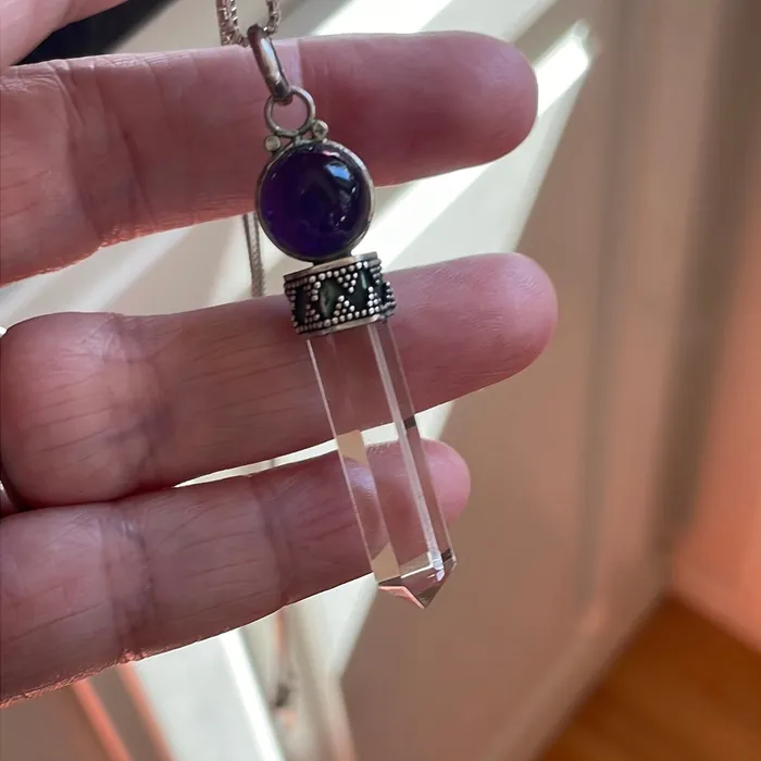 Vintage Paris Jewelry Amethyst Orb Point Crystal Sterling Silver Vintage Rings Vintage Paris Jewelry Amethyst Orb Point Crystal Sterling Silver Vintage Rings