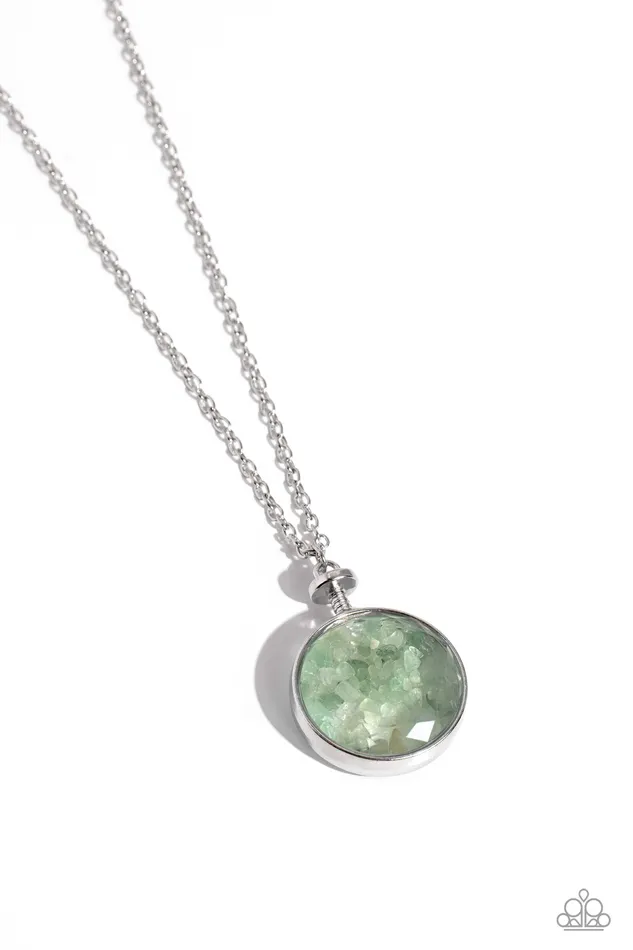 Paparazzi Accessories Necklaces Geo Mine Green Necklace Jewelry by Bretta