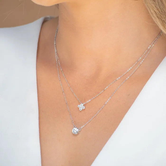 Necklaces Classic Solitaire Moissanite Necklace 1 Carat Camile Stone