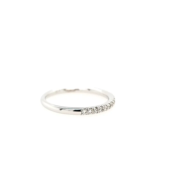Wilkerson Assoc Rings White Gold Diamond Stacker Band I6801