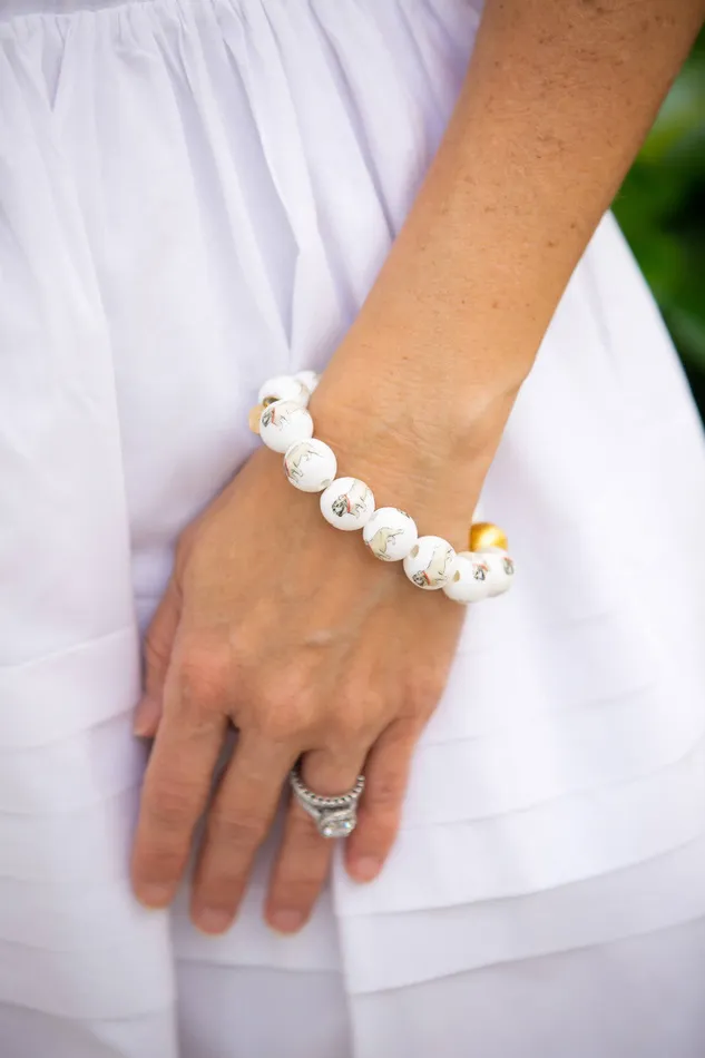 Bracelets Georgia Beaded Bracelet Bulldog Lisi Lerch