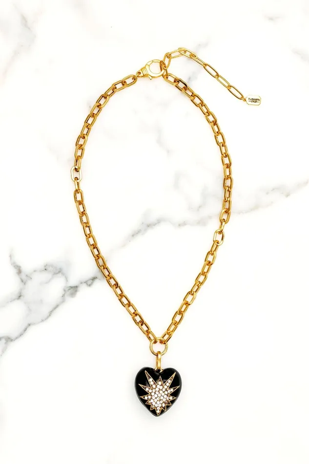 Elizabeth Cole Jewelry Necklaces Heart of Tefiti Necklace