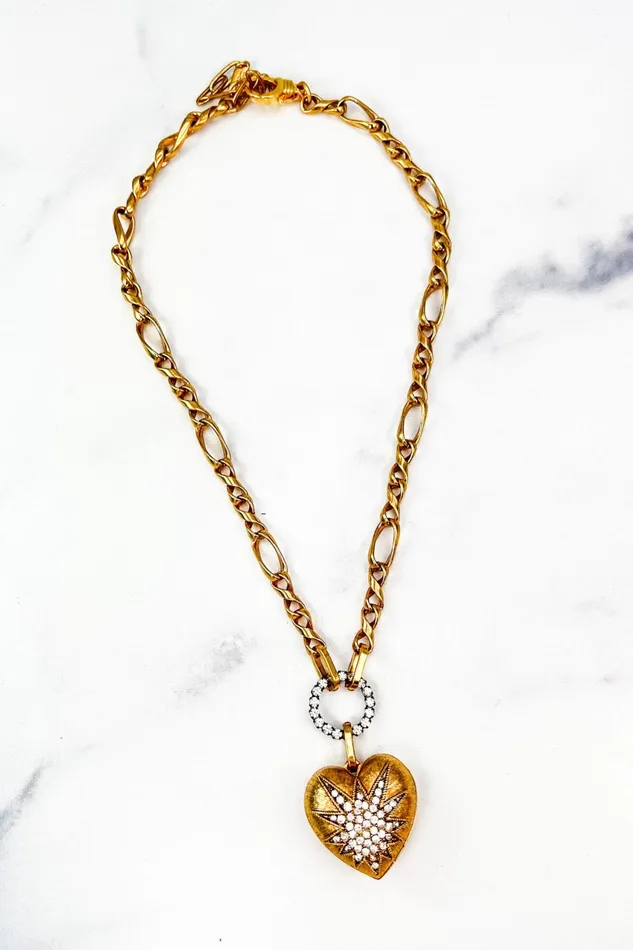 Elizabeth Cole Jewelry Necklaces Heart of Tefiti Necklace