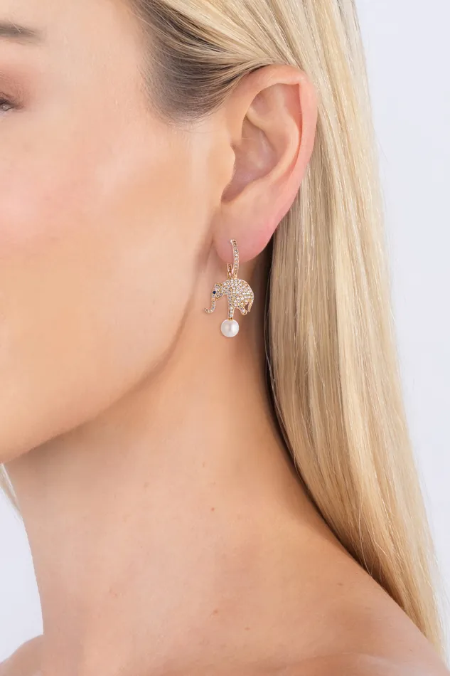 Eye Candy LA Earrings Fili Elephant Earring