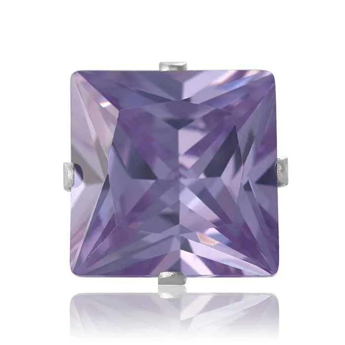EZ2140 Square CZ Stud Earrings 5mm Teeda Earrings