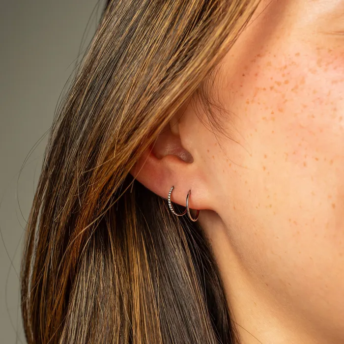 Grayling Earrings The Streamlined Clicker Hoop Earring Set