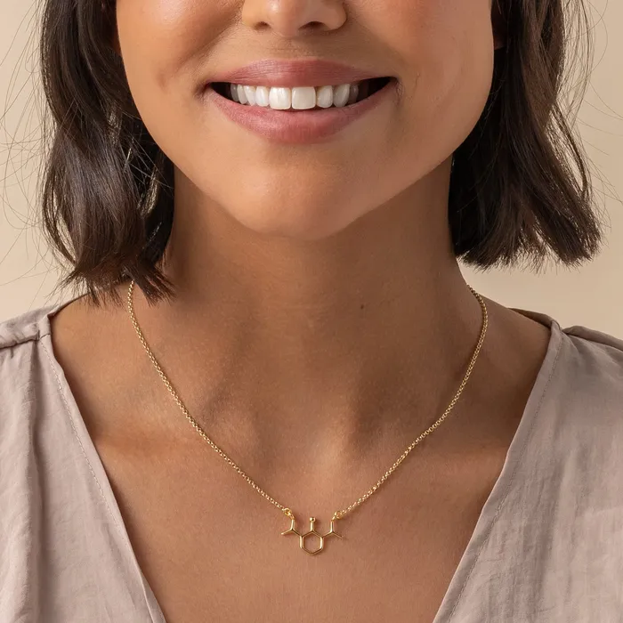 Necklaces propofol necklace gold vermeil sciencejewelry1824