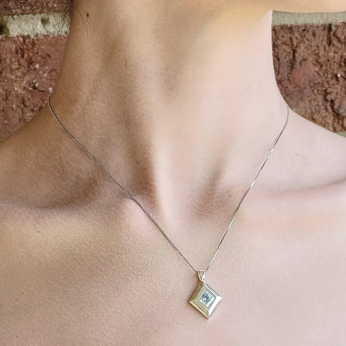 Necklaces Uniquelan Jewelry Natural Topaz Pendant Necklace