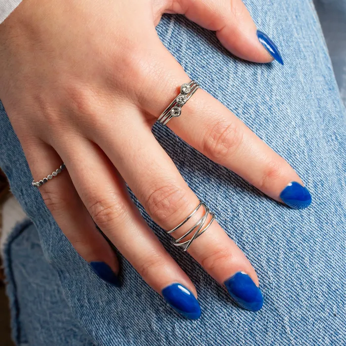 Rings Grayling Collette Waterproof Solitaire Stacking Ring