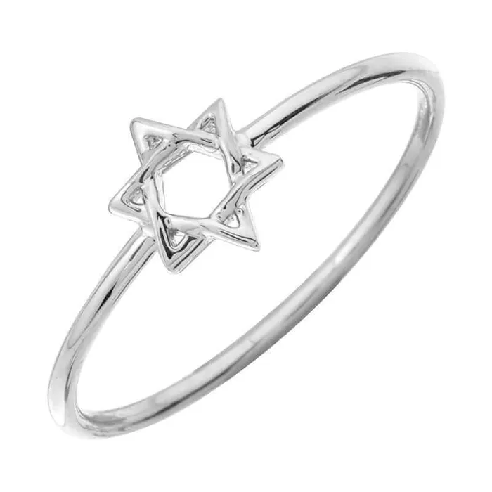Rings Izakov Diamonds Fine Jewelry 14K Gold Petite Star Of David Ring