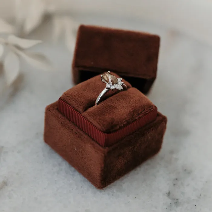 The Calisto 18k Rose Size 65 Stone CLR57 Fremont Ring Box Custom Engraving 0 VENVS Rings The Calisto 18k Rose Size 65 Stone CLR57 Fremont Ring Box Custom Engraving 0 VENVS Rings